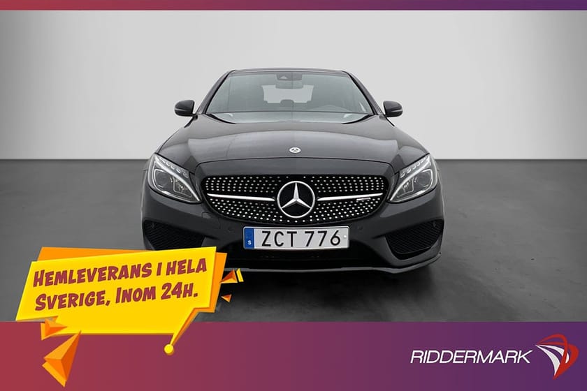 Bild 2 av Mercedes-Benz AMG C 43 4MATIC 4M 367hk Burmester Navi Kamera Skinn