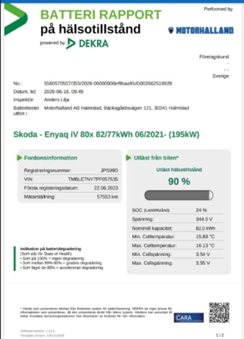 Bild 2 av Škoda Enyaq iV 80x - Sportline-DRAG/MOMS/90% SoH