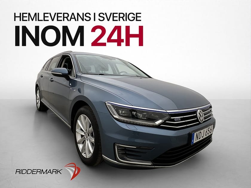 Bild 1 av Volkswagen Passat Variant GTE 1.4 TSI 218hk Pano Kamera Drag CarPlay