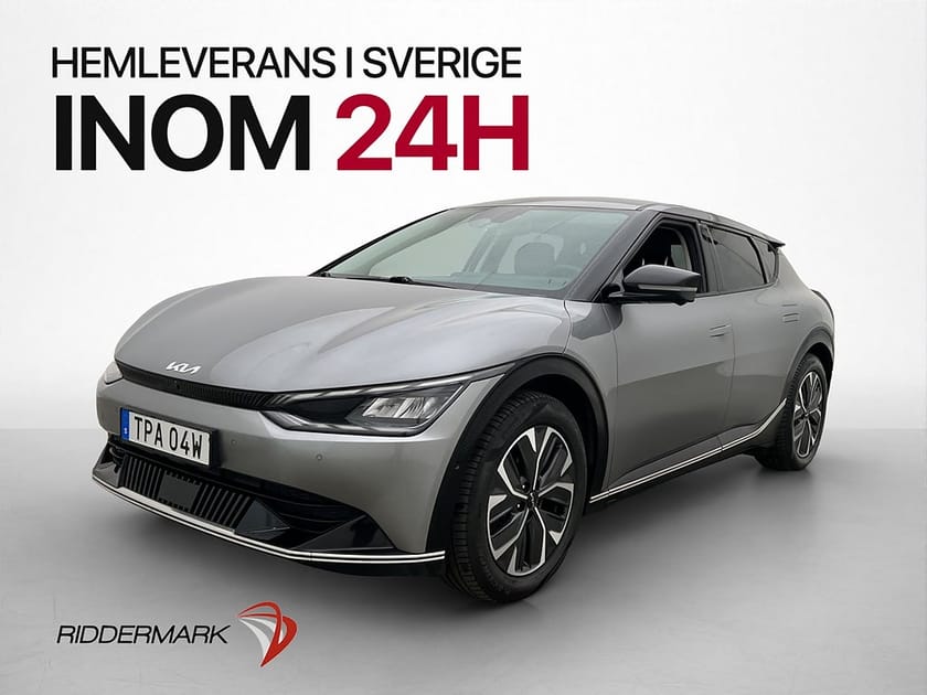 Bild 1 av Kia EV6 77.4 kWh 228hk PLUS 360° Skinn Navi Rattvärme MOMS