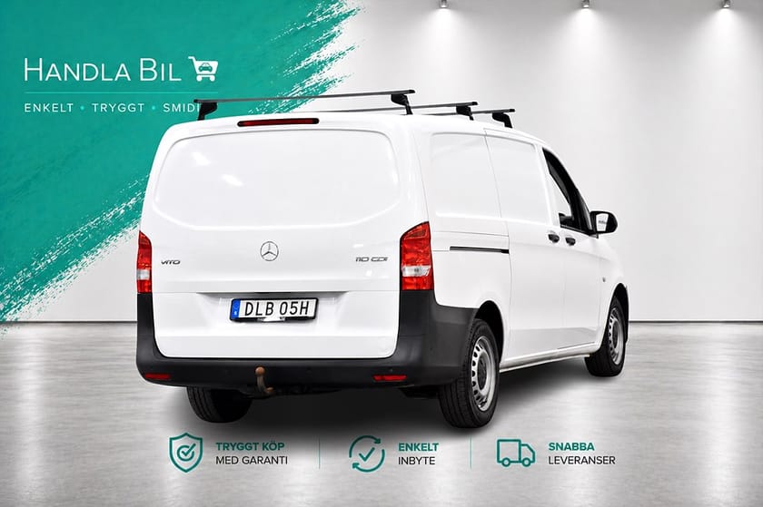 Bild 4 av Mercedes-Benz Vito 110 CDI 2.8t L2 D-värm B-kam Moms Dragkrok