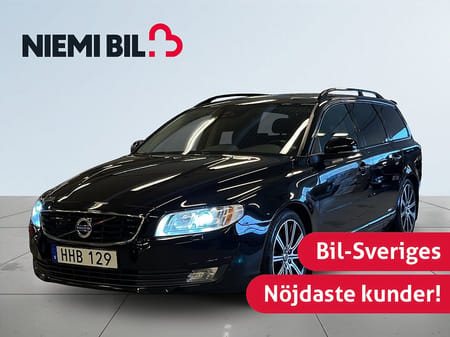 Volvo V70 D4 AWD 2 Brukare/Drag/P-Värm/Skinn/Rem bytt/Full serv.