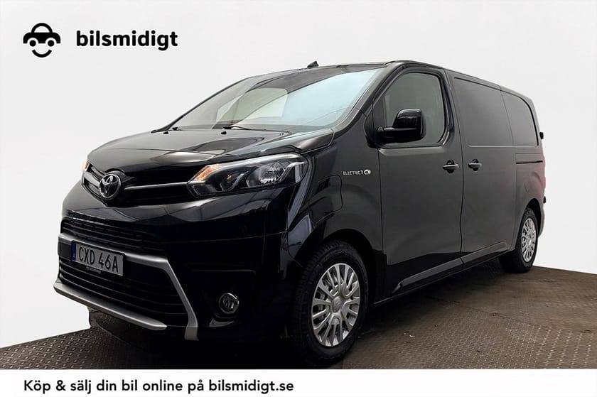 Bild 1 av Toyota Proace Electric 75 kWh L2 Komfort+ Drag 2xSidodörr Navi Kamera 3-sits 136hk