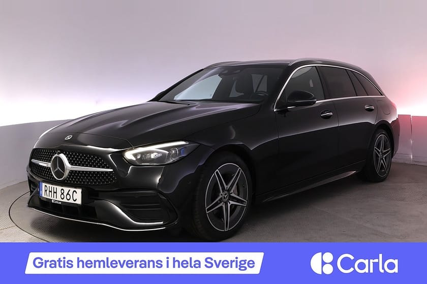 Bild 1 av Mercedes-Benz C 300 T e AMG Pano Burmester Drag HUD 360