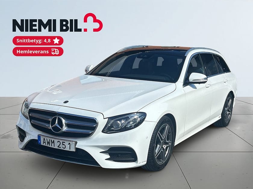 Bild 1 av Mercedes-Benz E 220 T d 4MATIC 4x4 AMG Line Drag Dvärme Panorama 360° Navi S&V