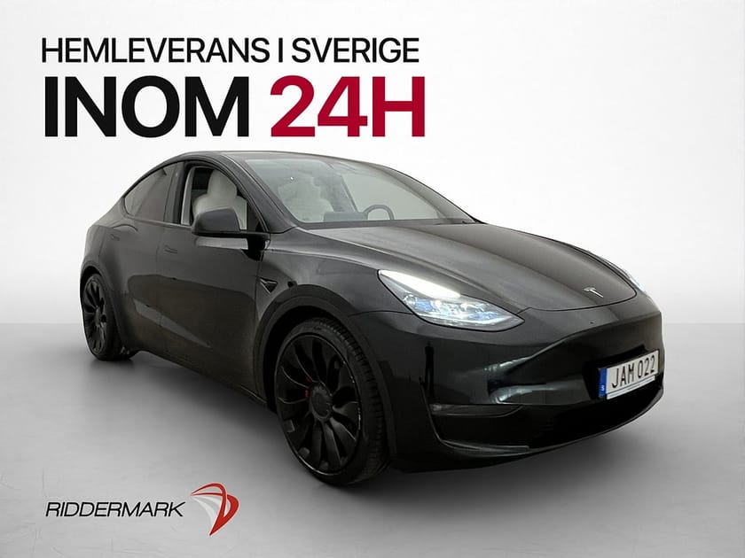 Bild 4 av Tesla Model Y Performance AWD Ljus Interiör Moms Pano Kamera