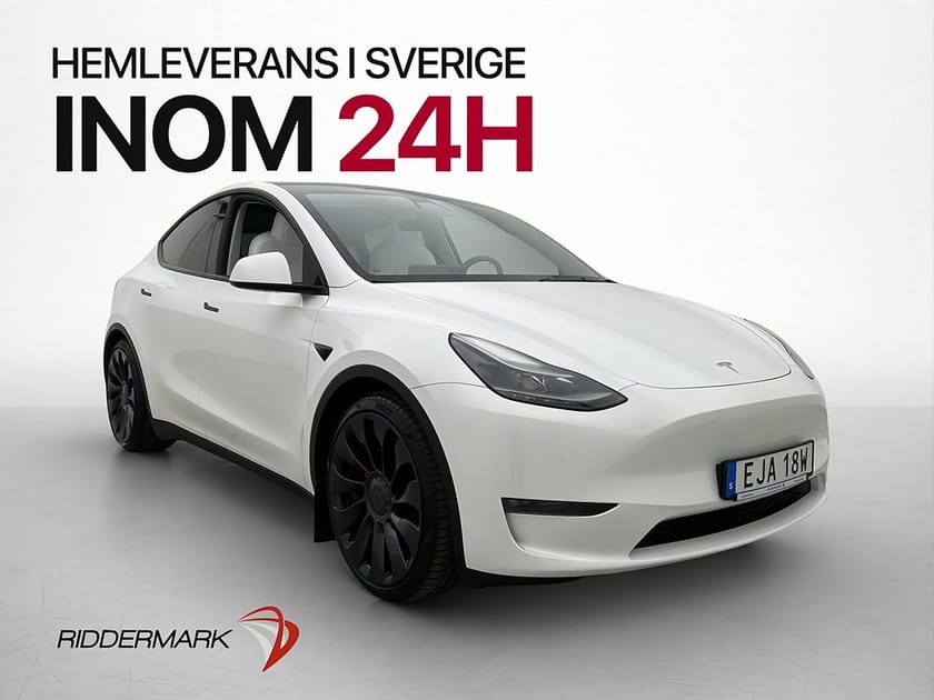 Bild 1 av Tesla Model Y Performance Pano Värmepump Drag Kamera MOMS