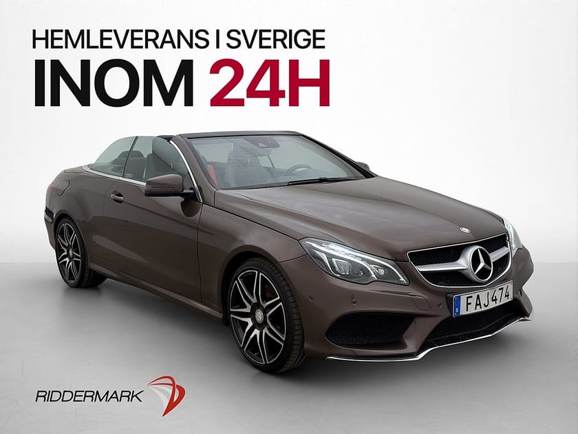 Bild 1 av Mercedes-Benz E 200 Cabriolet AMG Sport Bluetooth Elstolar