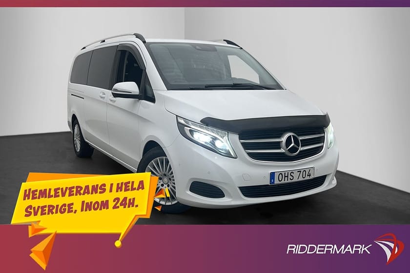 Bild 3 av Mercedes-Benz V 220d 3.1t 220 X-Lång Värm Drag Kamera 2xDörr 7-Sits