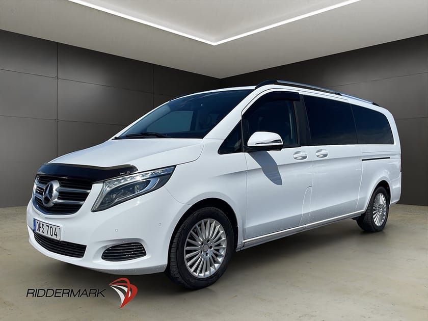 Bild 1 av Mercedes-Benz V 220d 3.1t 220 X-Lång Värm Drag Kamera 2xDörr 7-Sits