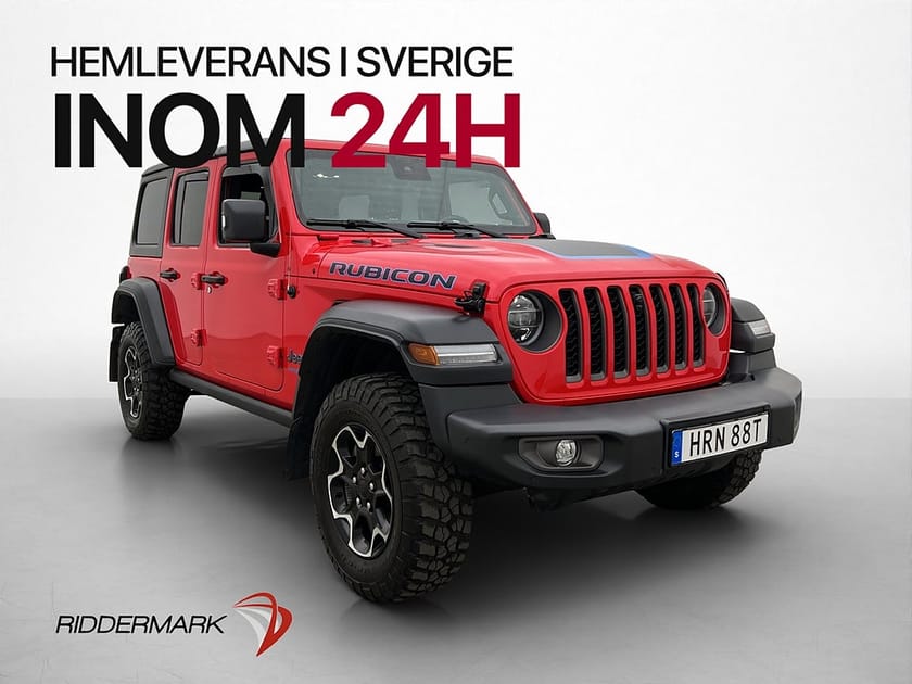 Bild 3 av Jeep Wrangler Unlimited 4xe Rubicon Diff Drag Skinn Kamera