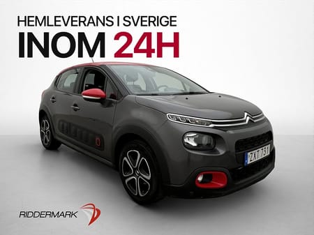 Citroën C3 1.2 PureTech 83hk Shine P-Sensorer M&K-Värmare
