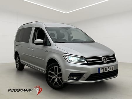 Volkswagen Caddy Maxi Life 7-Seater 4M Värm Kamera Drag 7-Sits 1-Bruk