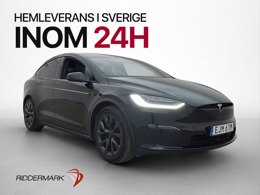 Bild 1 av Tesla Model X Plaid 6 Sits Dragkrok Yoke Skärm-bak