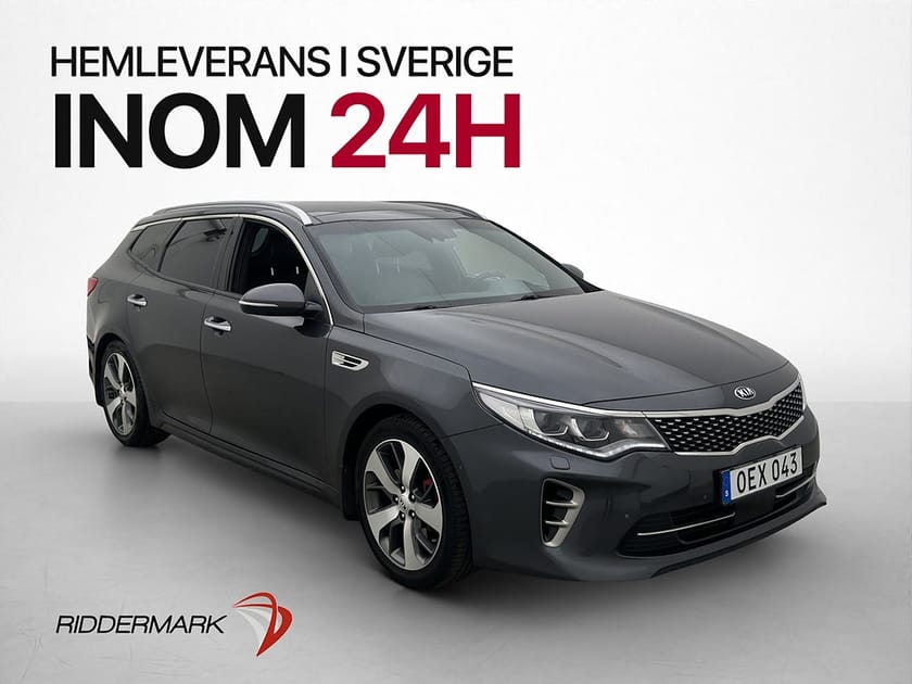 Bild 1 av Kia Optima Sport Wagon GT SW 2.0 245hk Pano H/K Kamera Skinn Elstol Drag