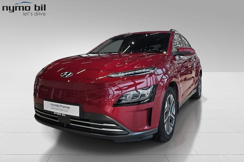 Bilde 1 av Hyundai Kona Electric 64 kWh LR Premium 64kwh-Skinn,Ny service,Norsk bil,R.kamera