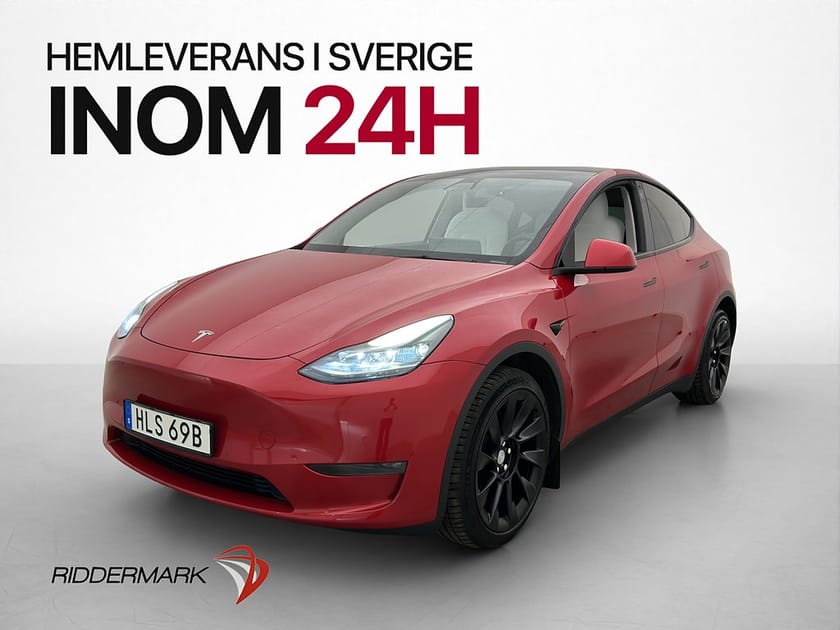 Bild 4 av Tesla Model Y Long Range AWD Pano Drag AP Ljus interiör MOMS