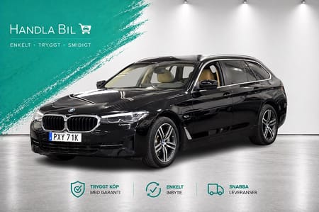 BMW 530e Touring Plug-in Pano Skinn P-värm Navi Dragkrok Moms