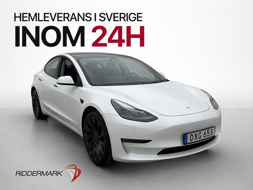 Bild 3 av Tesla Model 3 Performance Autopilot Värmepump Pano 513hk