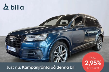 Audi Q7 50 TDI quattro BOSE Fyrhjulsstyrning MMI Night Vision Matrix. 2,95% ränta
