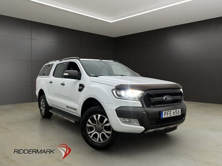 Ford Ranger Dubbelhytt Wildtrak 3.2 4x4 Värm Drag Kamera CARPLAY Moms