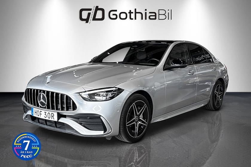 Bild 1 av Mercedes-Benz C 300 e 9G-Tronic AMG Line Projector Pano LED Navi Drag