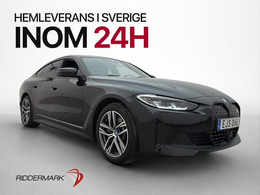 Bild 1 av BMW i4 eDrive40 Gran Coupé Cockpit Kamera CarPlay Wide Sv.Såld Sensorer