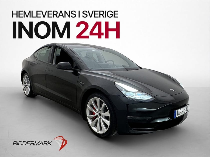 Bild 4 av Tesla Model 3 Performance AWD 513hk Pano AP Kamera Skinn