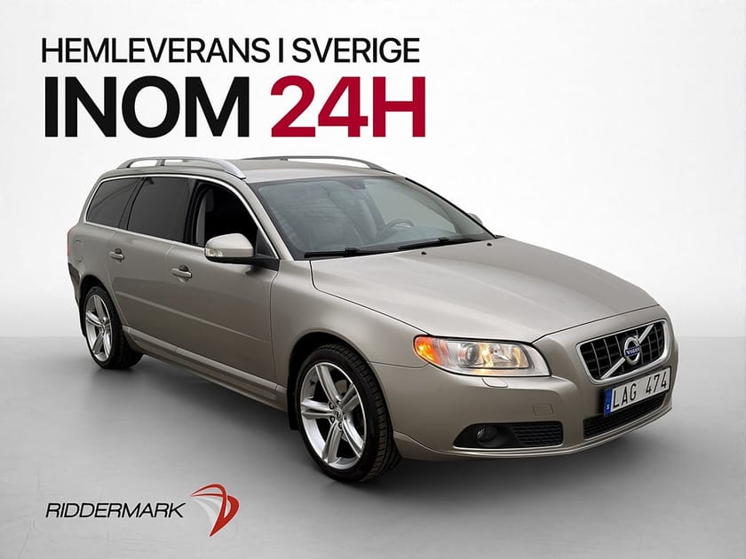 Bild 1 av Volvo V70 D3 163hk Summum 2 Brukare Värmare Dragkrok Skinn