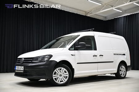Volkswagen Caddy Maxi Van DSG 150HK Inredd|Dubbelgolv|Drag|Värmare|EnÄgare|SeUtr!
