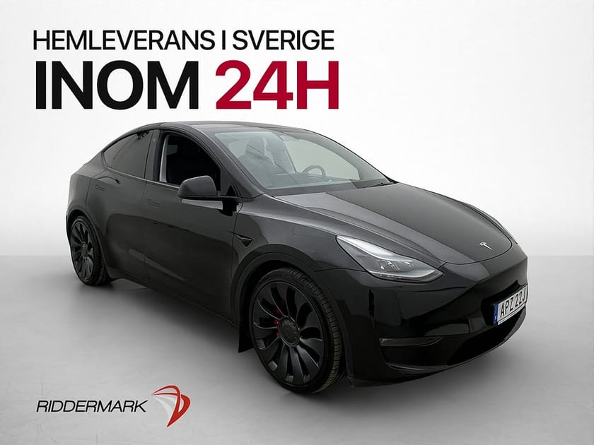 Bild 1 av Tesla Model Y Performance AWD Uppgraderad AP Svensksåld MOMS
