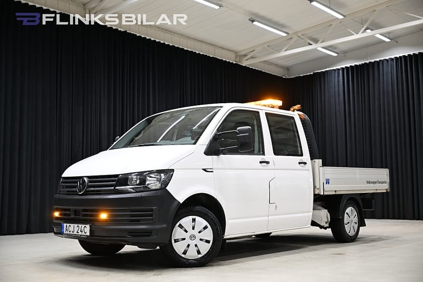 Bild 1 av Volkswagen Transporter Chassi Dubbelhytt DSG 4Motion 150HK Dubbelhytt|Flak|Drag|Värmare|Leasbar