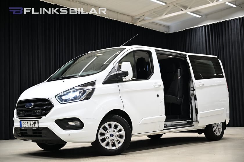 Bild 2 av Ford Transit Custom 340 Crew Van 170HK Automat|Dubbelhytt|Nykamrem|Leasbar|SeUtr!