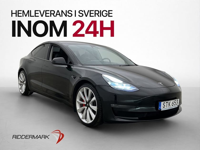 Bild 4 av Tesla Model 3 Performance Värmepump Autopilot Rattvärme