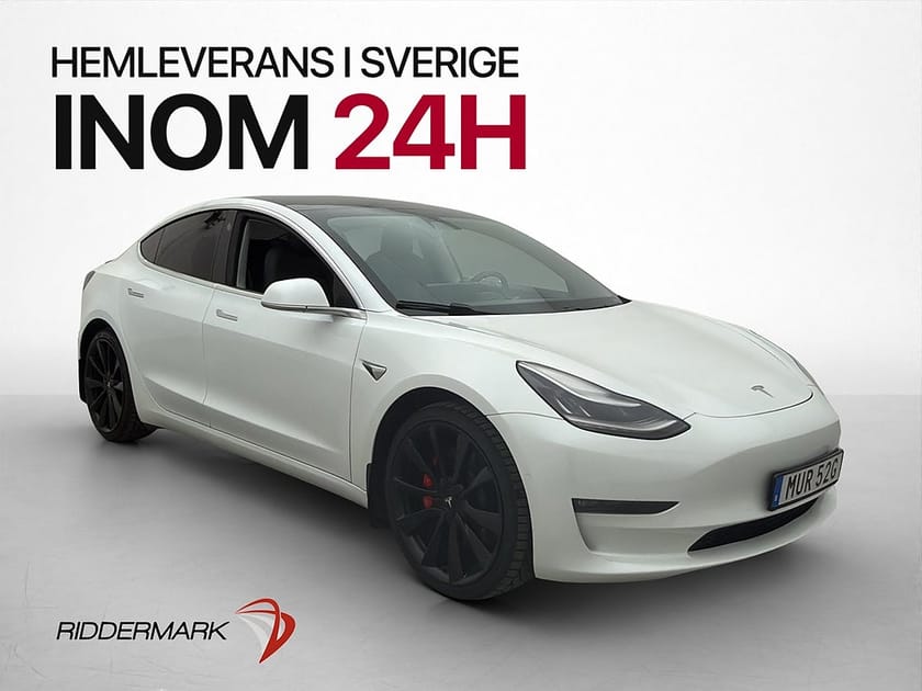 Bild 4 av Tesla Model 3 Performance Autopilot Panorama Svensksåld
