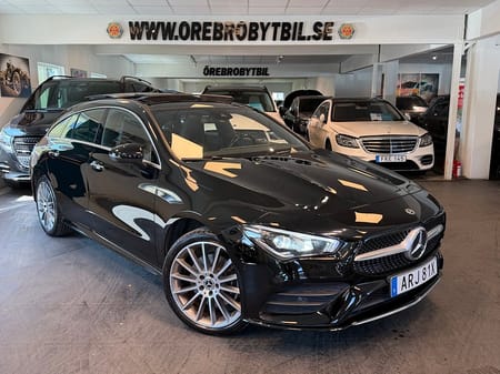 Mercedes-Benz CLA 250 e Shooting Brake AMG Pano Drag Gps Värmare Ambient