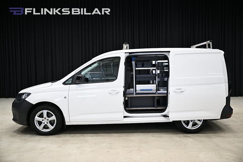 Bild 2 av Volkswagen Caddy Cargo Maxi DSG 122HK Servicebil|Dubbeldörr|Dubbelgolv|Sortimo|Moms