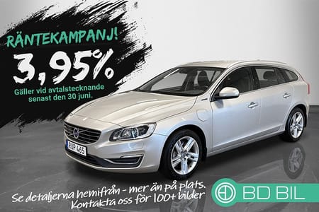 Volvo V60 D5 Twin Engine AWD SUMMUM DRAG KAMPANJ 3,95% RÄNTA