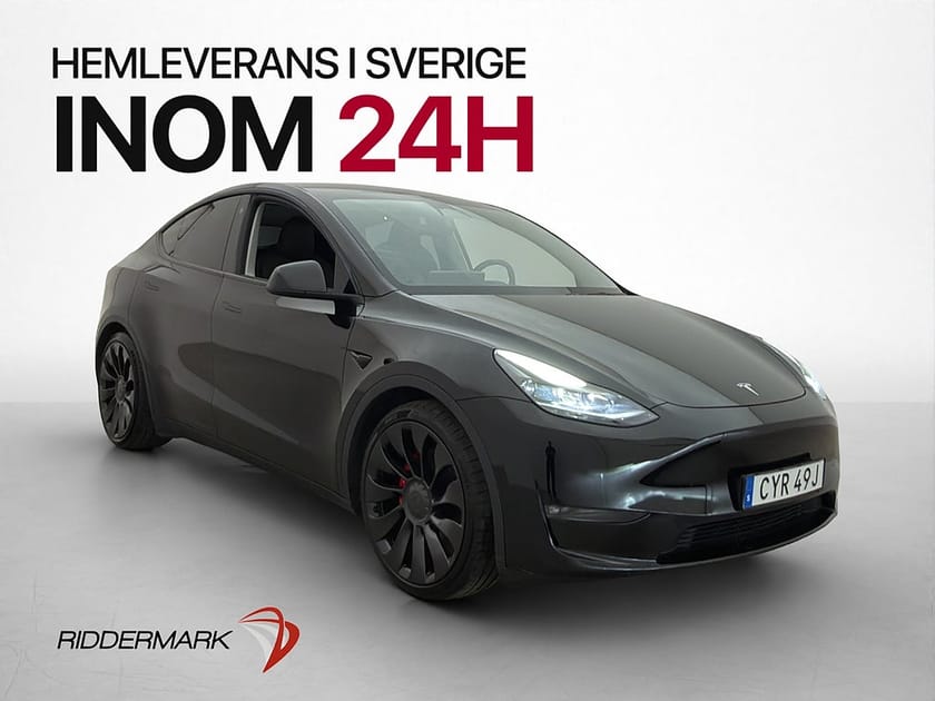 Bild 1 av Tesla Model Y Performance Drag Moms AP Värmepump Pano Kamera
