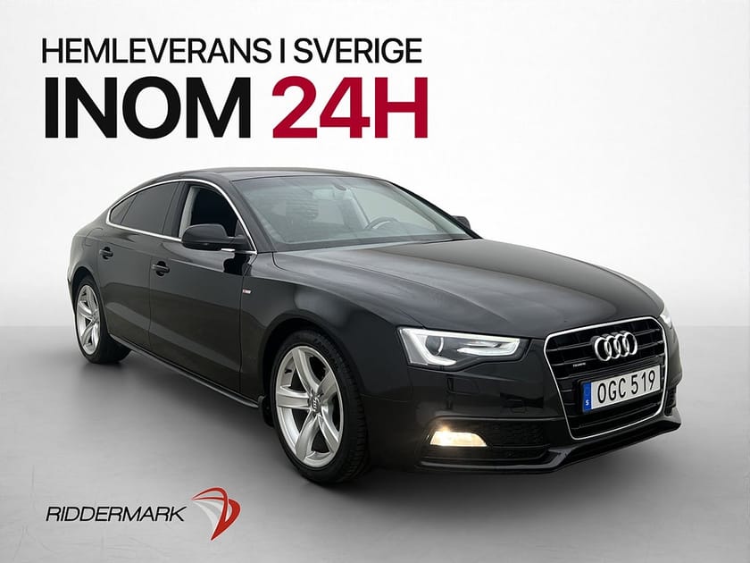 Bild 1 av Audi A5 Sportback 2.0 TDI Quattro 190hk S-Line P-Sensor Farthållare