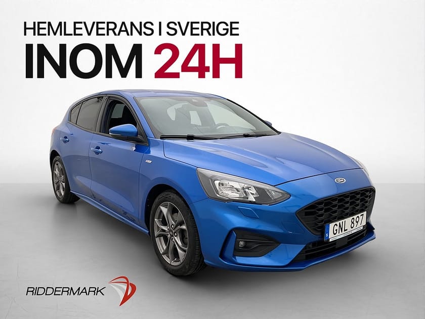 Bild 1 av Ford Focus 1.0 125hk ST-Line Kamera Navi Rattvärme Keyless