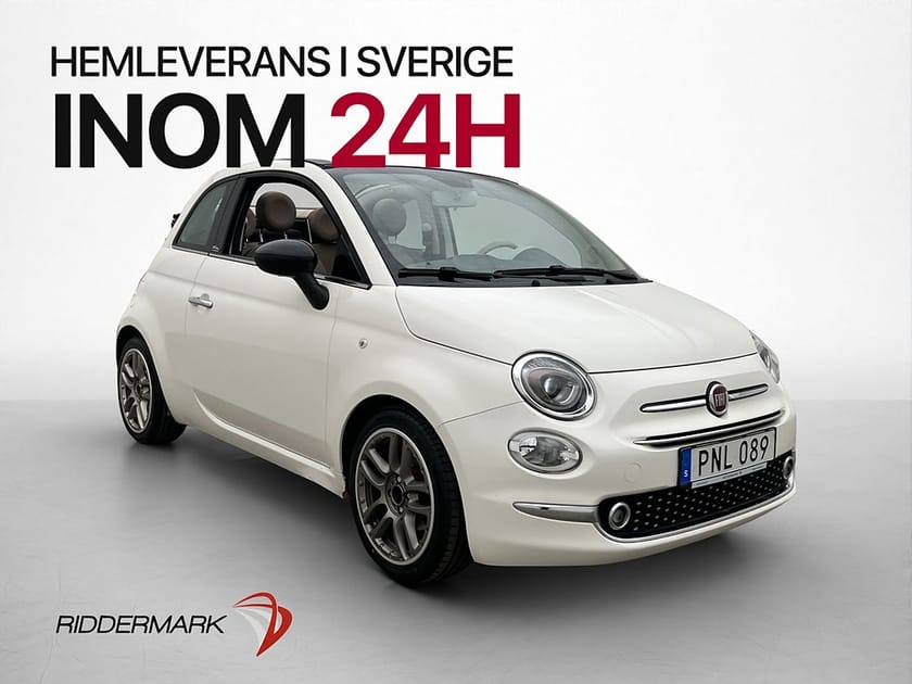 Bild 1 av Fiat 500C 1.2 69hk Cult Lounge Skinnklädsel Sensorer