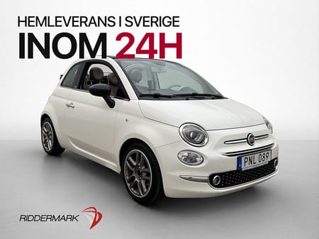 Fiat 500C 1.2 69hk Cult Lounge Skinnklädsel Sensorer