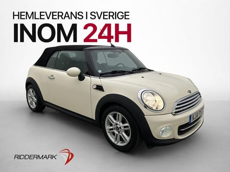MINI Cooper Cabriolet Convertible 122hk Halvskinn Farthållare