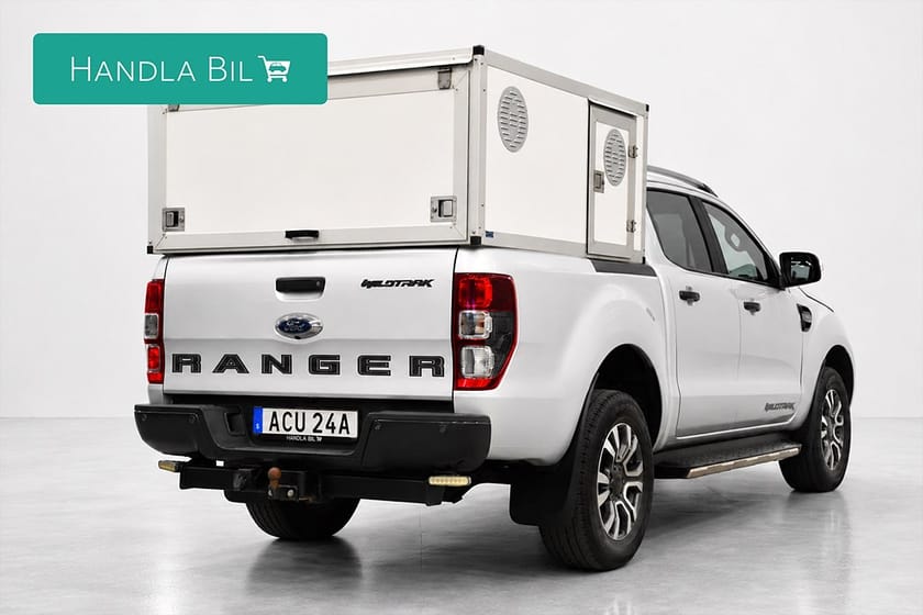 Bild 5 av Ford Ranger Dubbelhytt 2.0 4x4 Wildtrak Hundkåpa Drag D-Värm Skinn AdaptivF Moms 213hk