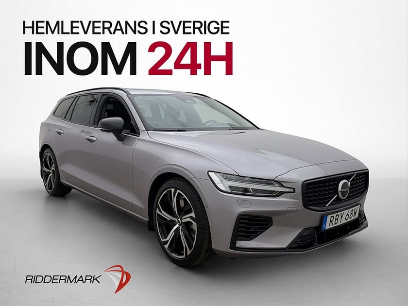 Bild 1 av Volvo V60 T6 Plus Dark Pano 360° h/k Drag 399hk