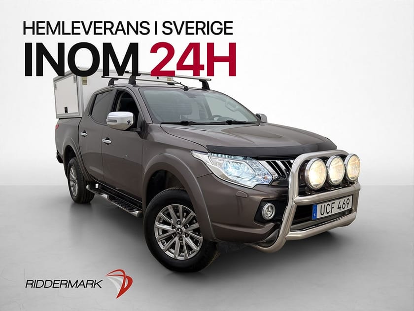 Bild 1 av Mitsubishi L200 Dubbelhytt 4WD 181hk Dragkrok Skinn B-Kamera HUNDKÅPA