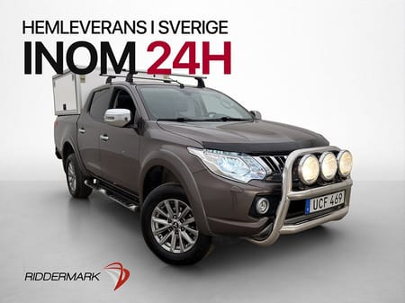 Mitsubishi L200 Dubbelhytt 4WD 181hk Dragkrok Skinn B-Kamera HUNDKÅPA
