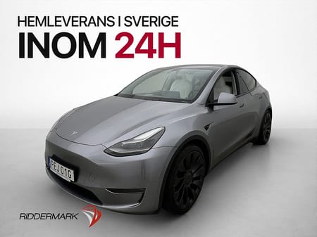 Tesla Model Y Performance AWD AP Ljus-Interiör Drag MOMS