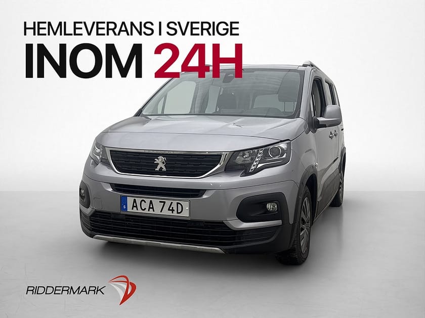 Bild 1 av Peugeot Rifter 1.2 Ny-Kamrem PDC CarPlay 5-Sit 969MIL 1-Bruk